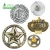 Personalized custom 3D embossed secret service security sheriff officer metal badge eagle sliver gold brass badges manufacturer