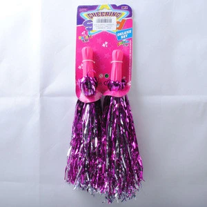 Pink cheerleading pom poms for wholesale