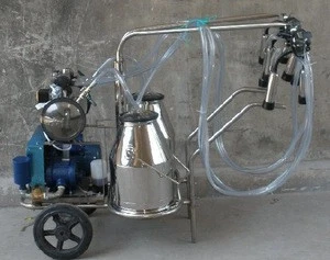 Piston type moving single bottle cow milking machine/delaval milking machine