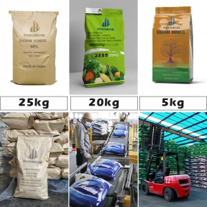 Plants Using High Content sodium humate organic fertilizer Manufacturer 65% Sodium Humate  Fertilizer
