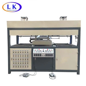 plastic blister vacuum forming machine with two working tables