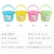 Import plastic brush washing bucket Multifunctional barrel paint palette PP material Easy to carry and clean Wholesale from China