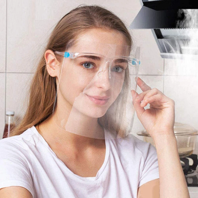 Plastic Oil Splash Face Shield Dust Oil-proof Transparent Face Protective Splash Face Shield For Kitchen Cooking