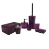 plastic product manufacturing for bathroom sets elegant purple 6 pcs for bathroom and hotel