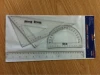 plastic ruler triangle protractor set