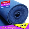 Polyester Blue Outdoor Carpet for Wedding/Plain Exhibition Royal Blue Carpet Felt For Event/Non-Skip Needle Punched Felt Rolls