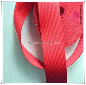 Polyester webbing for car seat belt