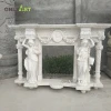 Popular Design Hand Carved decorative fireplace mantles