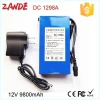 Portable Batterie Rechargeable 12V Li-ion 9800mAh battery+ AC EU/US/AU/EU Chargeur DC 12980