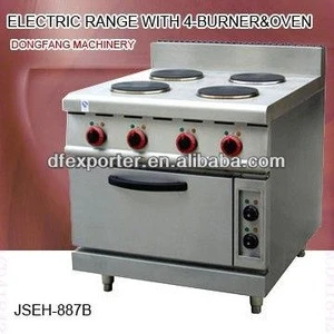 portable electric oven, electric range with 4 burner and oven