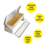 Powder coating aluminum material metal horse animal feeder