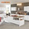 Prefab House New Product Europe Style Modern White Shaker Design Wood Kitchen Cabinets