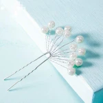 Pretty Crystal Pearl Hairpin Bridal Hair Flowers