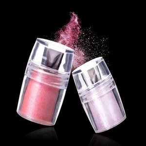 Private Logo Cosmetic Loose Pearl Glitter Eye Shadow Powder Pigment With Free  Eye Shadow Brush