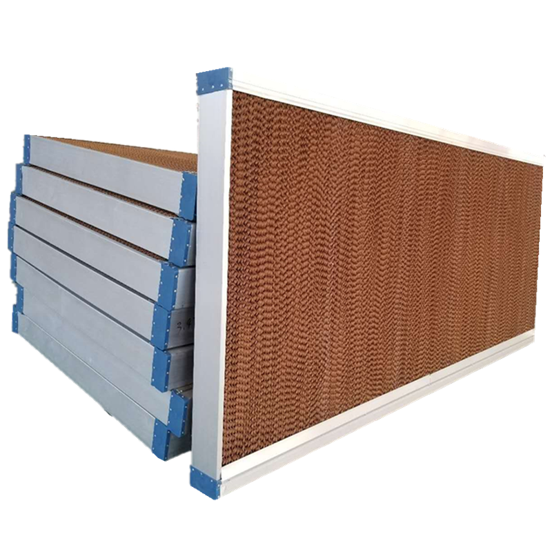 Professional aluminum alloy frame evaporative cooling pad wall for poultry farm