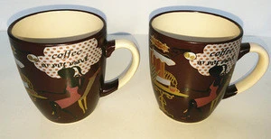 promotional porcelain cafe mug sublimation ceramic coffee cup drinkware zebera