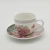 Import Promotional porcelain ceramic painting flower tea cup and saucer sets from China