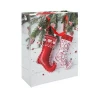 Promotional Printing Elegant Carry Packaging Christmas Paper Gift Bag For Gift