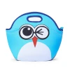 Promotional reusable lovely lunch tote neoprene insulated children lunch cooler bag for kids