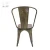 Import Promotional Top Quality Vintage Industrial Wooden Seat Metal Dining Chair from China