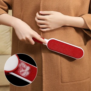 Protable Manual Lint Remover Brush Two-Side Anti-Static Clothes Sheet Dust Cleaning Tools Pet Fur Cleaner Pet Hair Remover