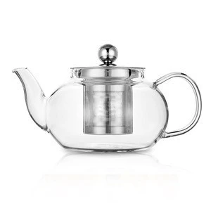 pyrex glass teapot with infuser coffee tea set blooming tea pot