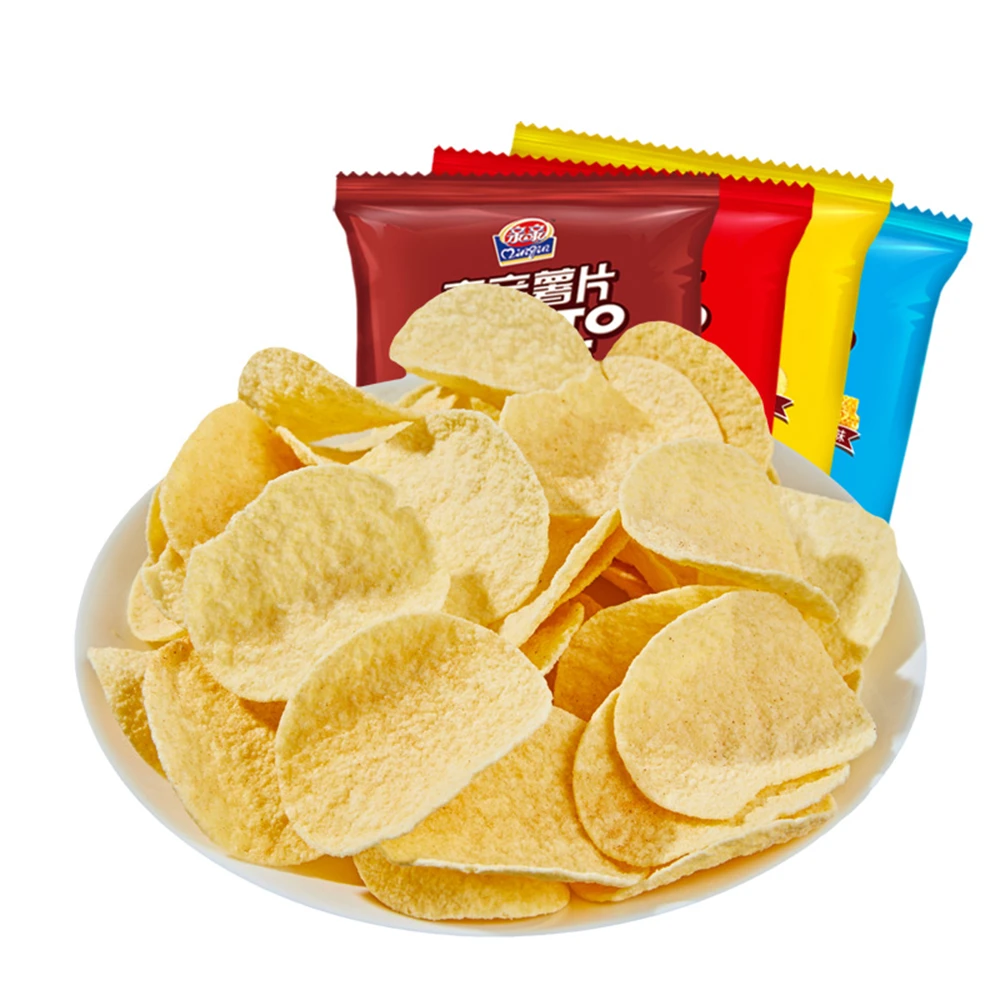 Qinqin 60g Crisps Puffed Snack Potato Chips Fruit & Vegetable Snacks Potato Starch with Tomato Flavor Private Label Manufacturer