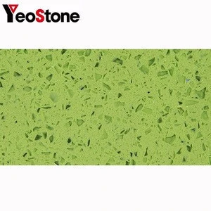 Quartz countertop green pearl granite