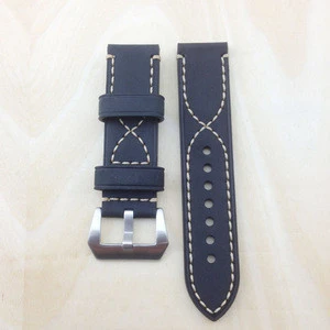 Queena Wholesale Watch Accessories 24mm Leather Strap Watchband