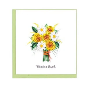 Quilled Thanks a Bunch Card