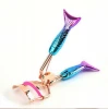 &quot; Rose Gold Heated Bling Blue Brilliant Beauty Eyelash Curler Set Custom Beauty Tools Eyelash Applicator Eyebrow Clip Kit &quot;