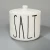 Import Rae dunn ceramic canister white ceramic salt and pepper shaker spice storage jar from China