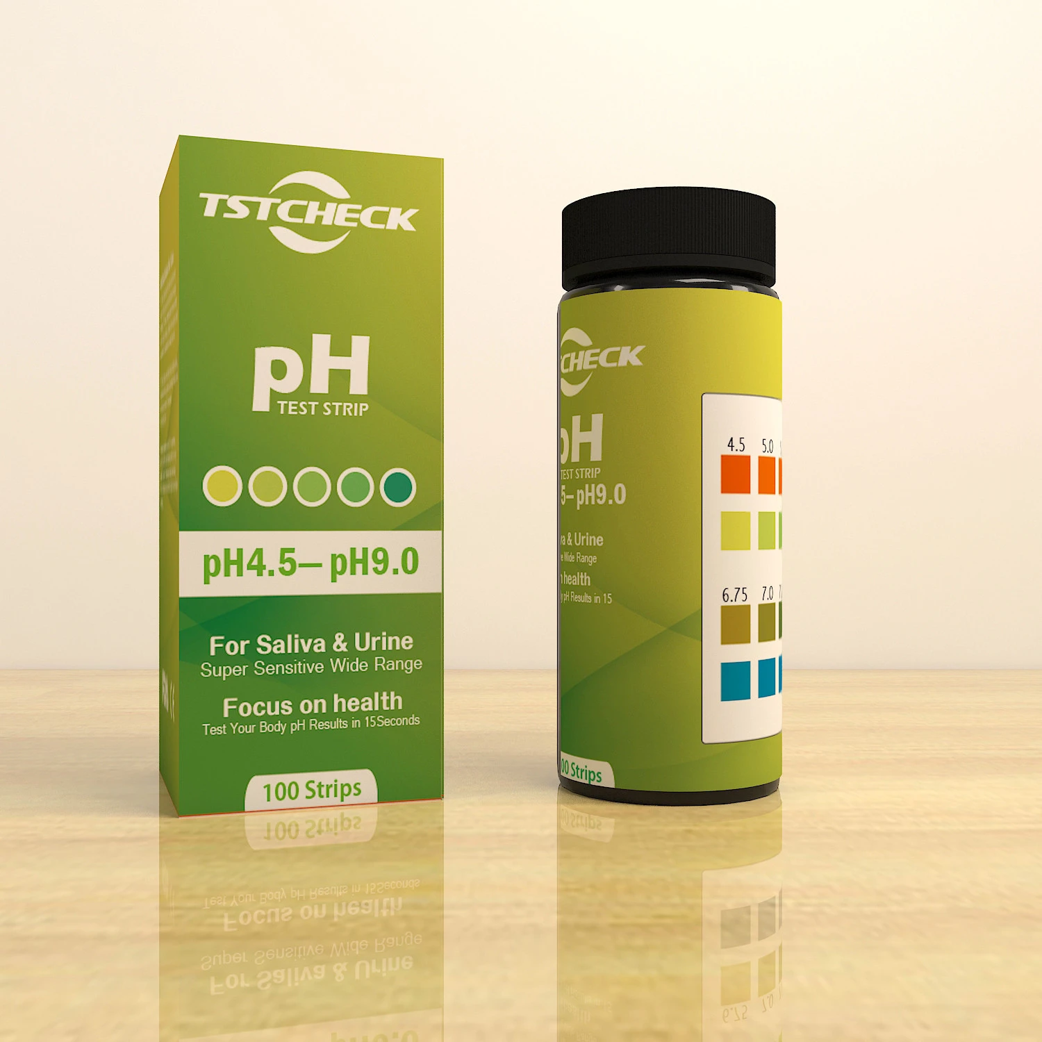Rapid pH Test Strips- Saliva , Urine Tests Body pH Levels for alkaline &amp; acid 100 ct