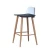 Import Rattan design modern wholesale counter Rattan vintage bar chair acrylic bar stool with metal legs from China