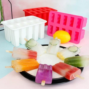 RAYBIN Custom 10-cavity BPA Free silicone ice cream popsicle mold for kids professional cheap