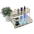 Import ready to ship new style two layers vanity mirror serving tray luxury perfume cosmetic decorative mirror tray from China
