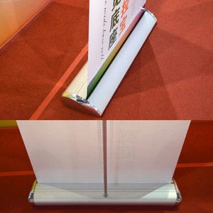Recycle moving roll up standing banner display stand