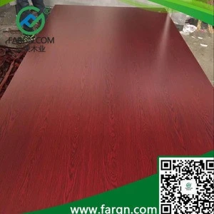 red Colored Melamine MDF/Red Melamine MDF Board from Linyi