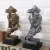 Import Resin Crafts Silence is Gold People Statues Home Decor Sculptures Creative Decoration Thinker Abstract Art from China