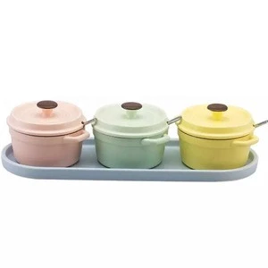 Restaurant used mini cheap hot pot serving dishes stoneware casserole dish with lid