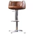 Import Retro Adjustable Swivel Bar Stool Chair with Vintage Genuine Leather and Aviation Aluminum Sheet Cover from China
