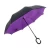 Reverse Umbrella Inverted windproof C Hook Reverse Folding Umbrella Self Standing with Carrying Bag