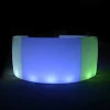 rgb color changing led light up beach event club round portable bar counter set illuminated outdoor furniture