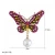 Import Rhinestone brooch broche broach Glass Pearl Butterfly women brooch 1315410 from China
