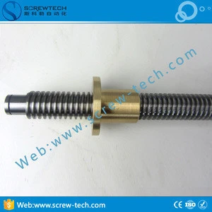 Right hand and left hand spindle diameter 28mm pitch 5mm brass nut leadscrew