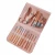 Import Rose Gold Professional Pedicure Manicure Set Stainless Steel 16 piece Nail Tool Kit 16Pcs Pink Nail Clippers Set PU Bag from China