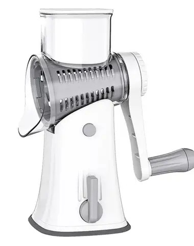 Rotary Cheese Grater and Shredder, Efficient Vegetable Cutter with Handle, 5 in 1 multifunctional Manual Mandoline Slicer