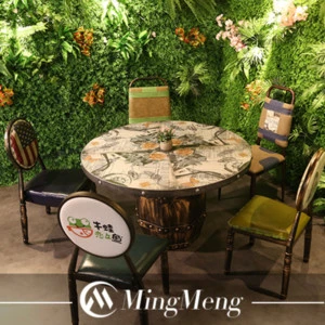 round table and chair restaurant table with customized shape restaurant furniture guangzohu mingmeng for restaurant table