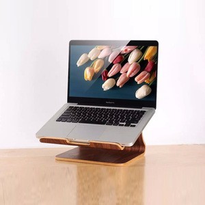 Samdi Artistic Wooden Desktop Heat Radiation Holder Stand Cradle For Tablet Pc