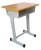 Import School  furniture with a set of desks and chairs with adjustable height from China